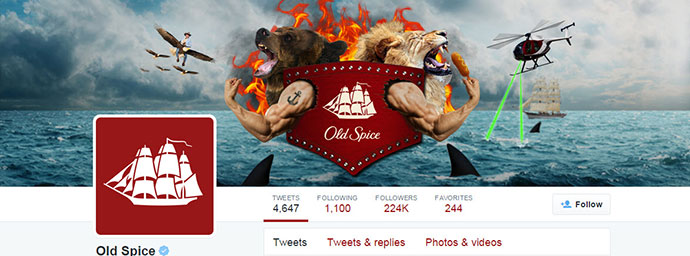 old spice twitter